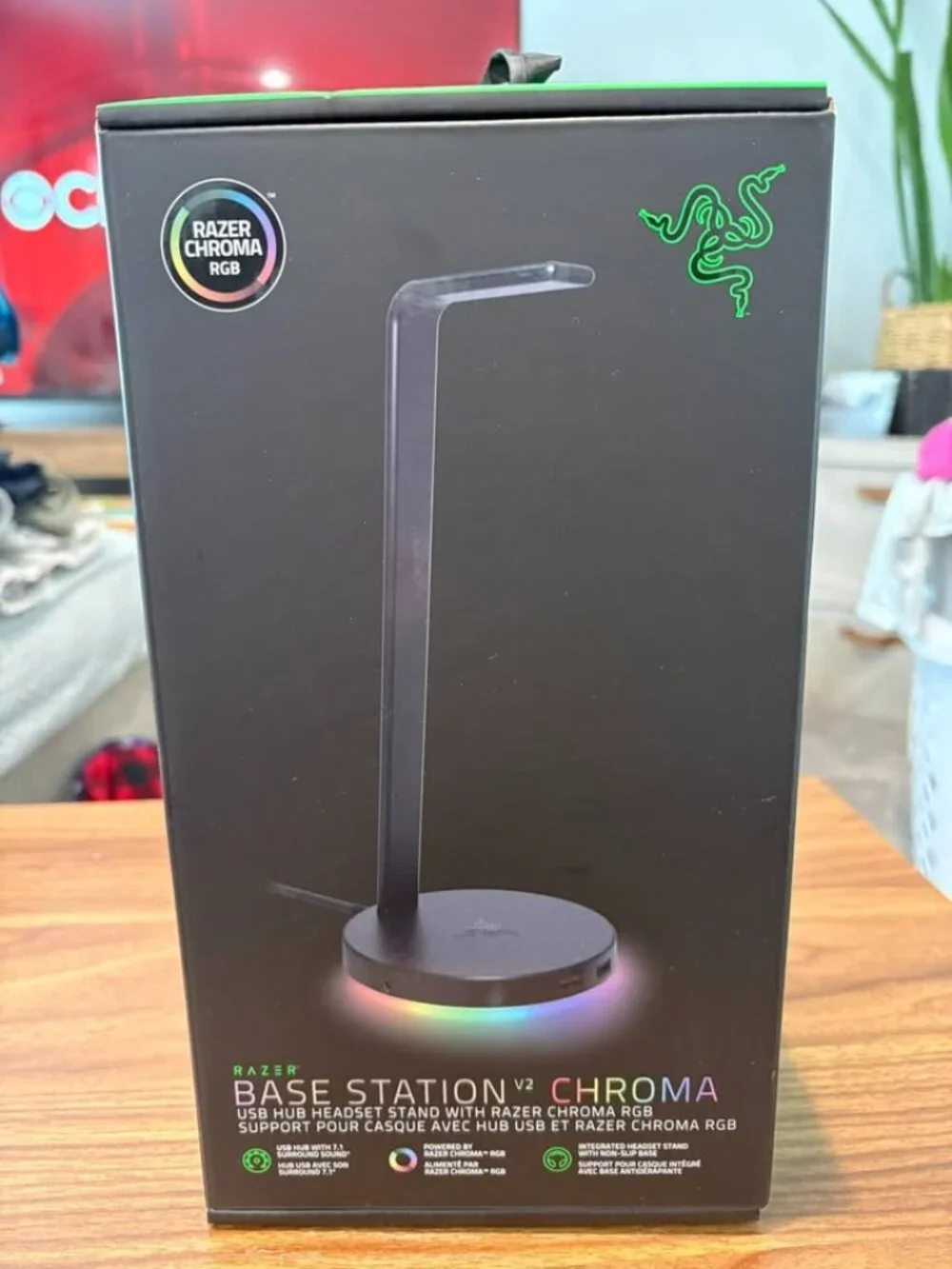 🆕 NIB Razer Base Station V2 Chroma Headset Stand ✨ RGB Gaming Hub
